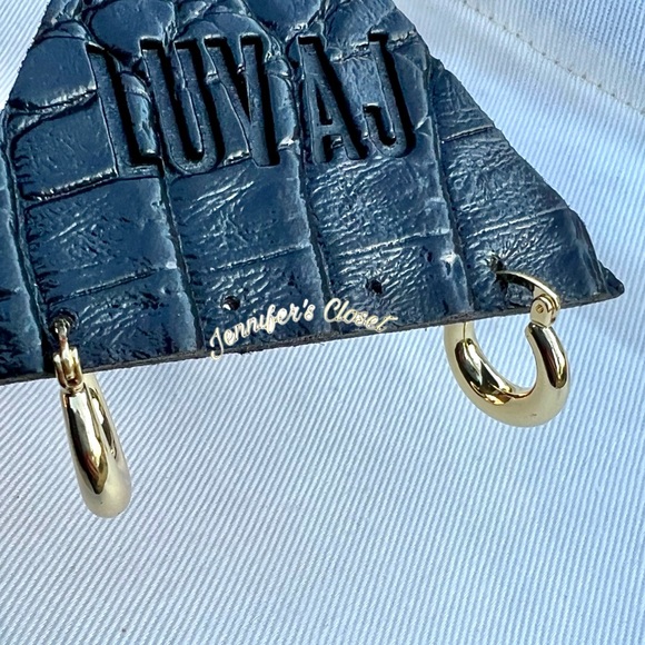 Luv Aj Mini Martina Hoop Earrings - Picture 9 of 9